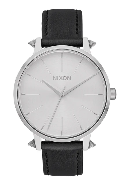 Nixon US Kensington Leather - Silver / Artifact A108-3149-00 kol saati