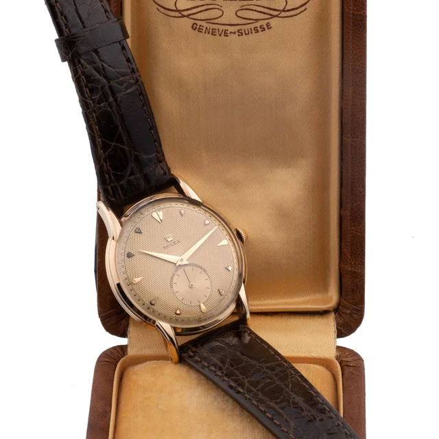 Rolex Officially Chronometer, 18KT Pink Gold 4816 kol saati