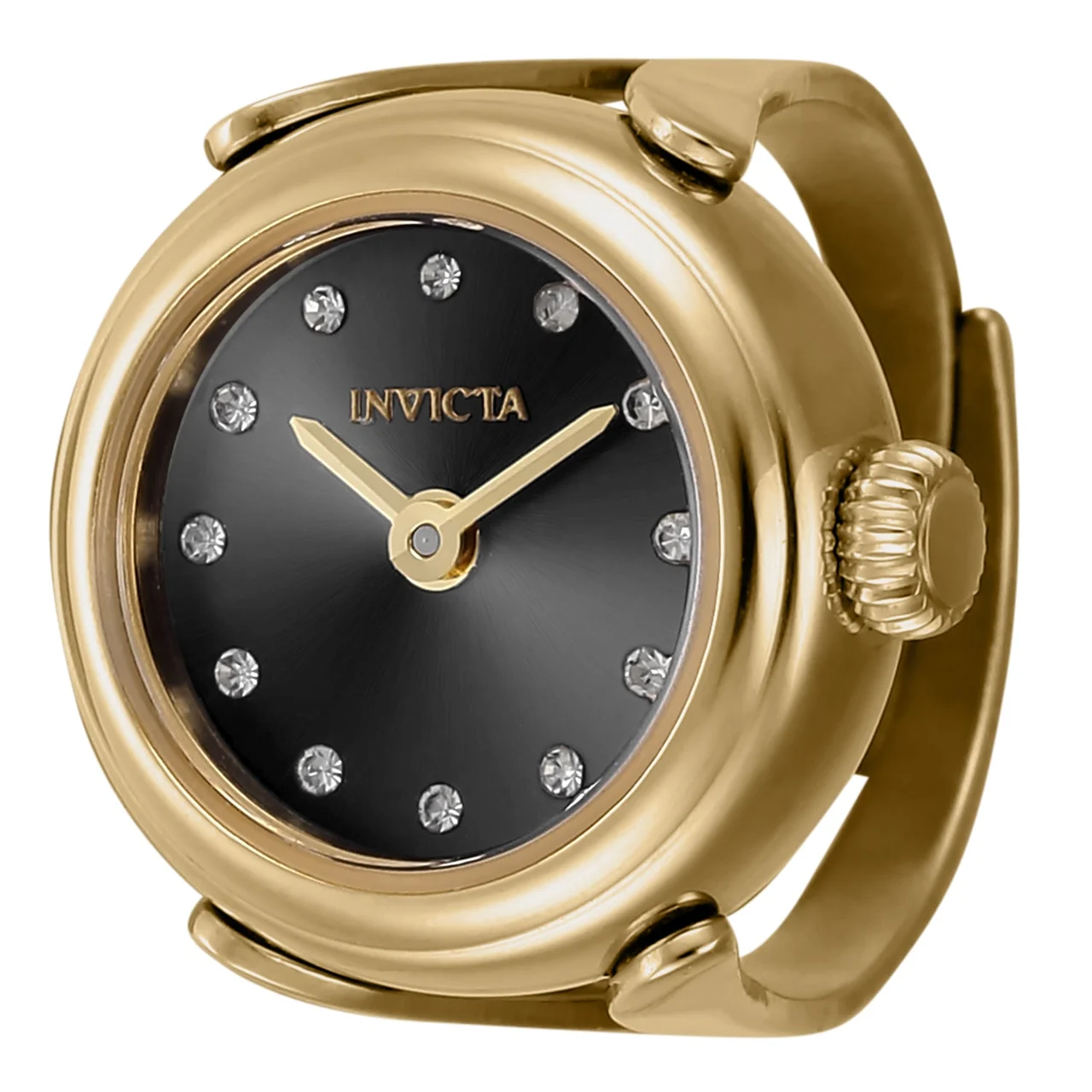 Invicta Angel Lumalink Ring Watch - 17.5mm, Gold (44482) kol saati