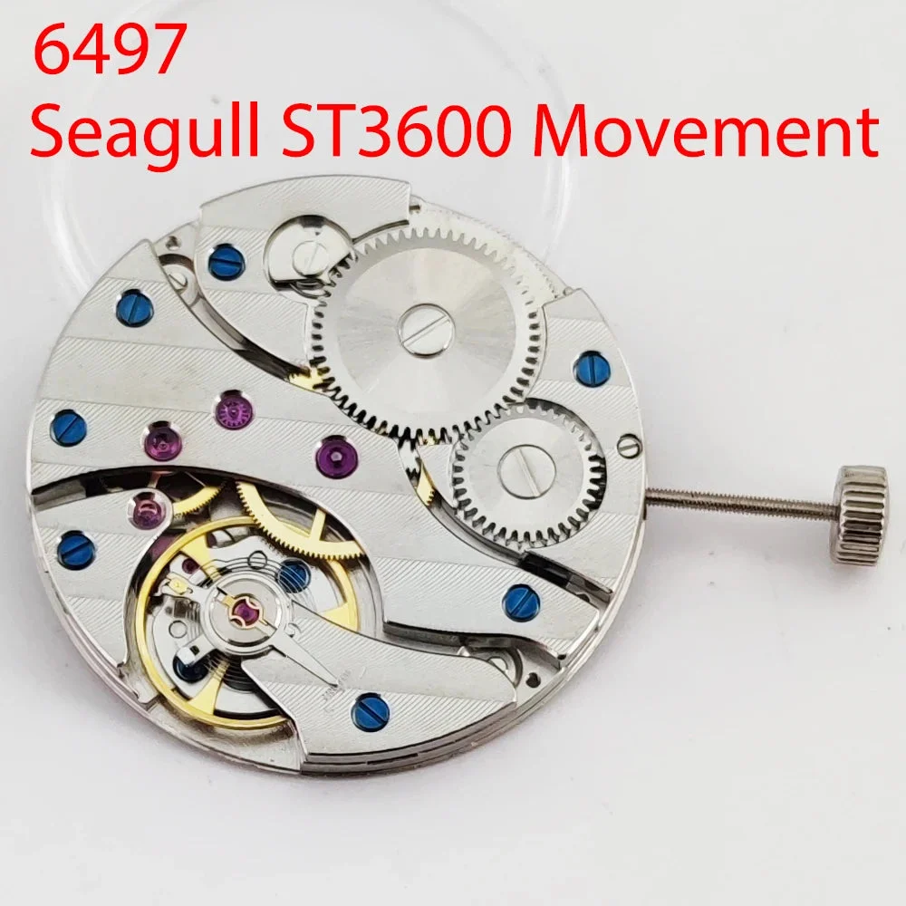 Tandorio Watches Original Seagull ST3600 Mechanical Hand Winding Movement High Accuracy 17 Jewels Replace ETA 6497 replacement original-seagull-st3600-mechanical-hand-winding-movement 50 mm kol saati