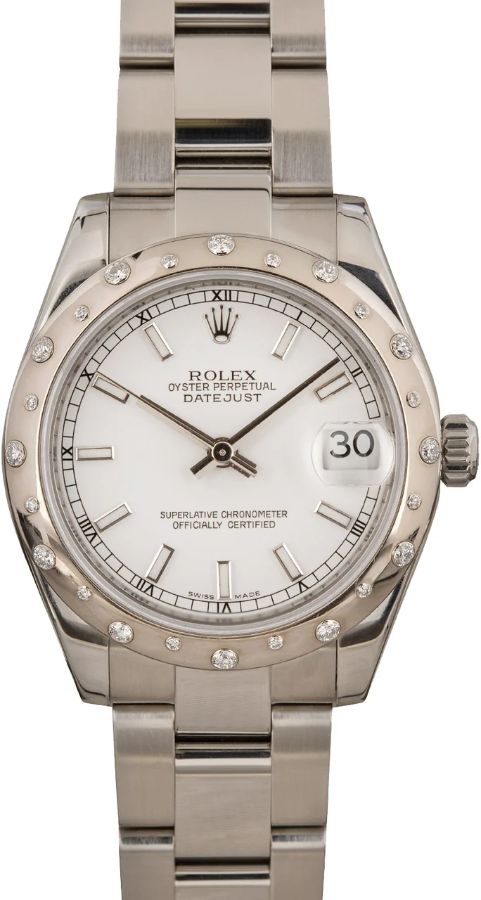 Rolex Datejust 178344 White Dial 31 mm kol saati