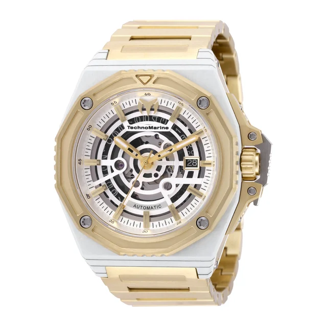Technomarine Carbon Nautic Marine Automatic Watch - 45mm. Gold (TM-525004) kol saati