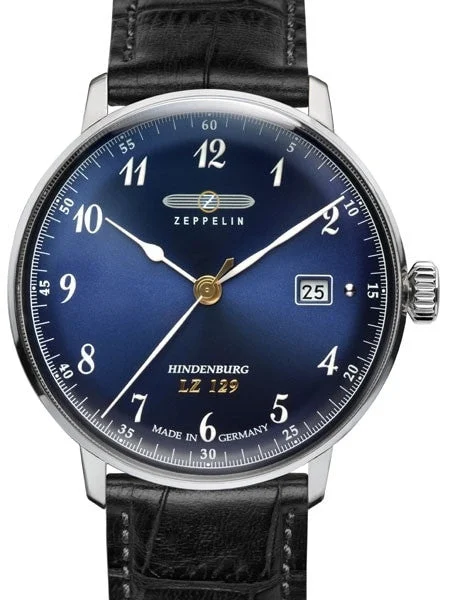 Graf Zeppelin Hindenburg Series Swiss Quartz Dress Watch #7046-3 kol saati