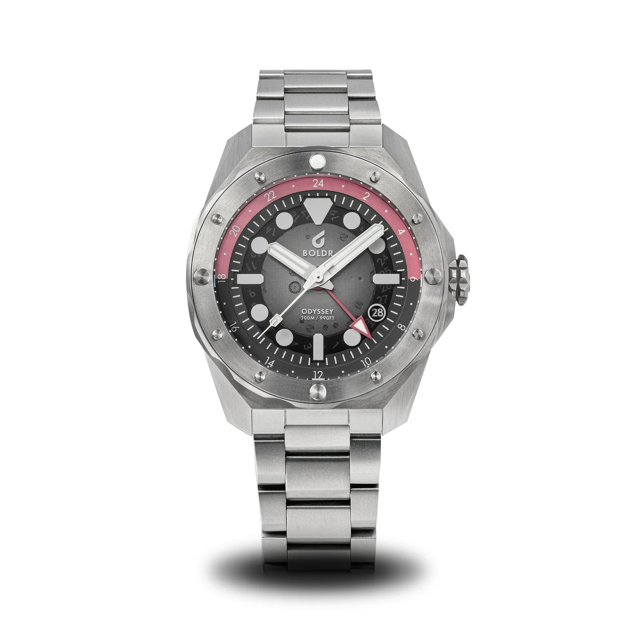 BOLDR Supply Co. Odyssey Crimson ODY-TI-40-C-RE 48 mm kol saati