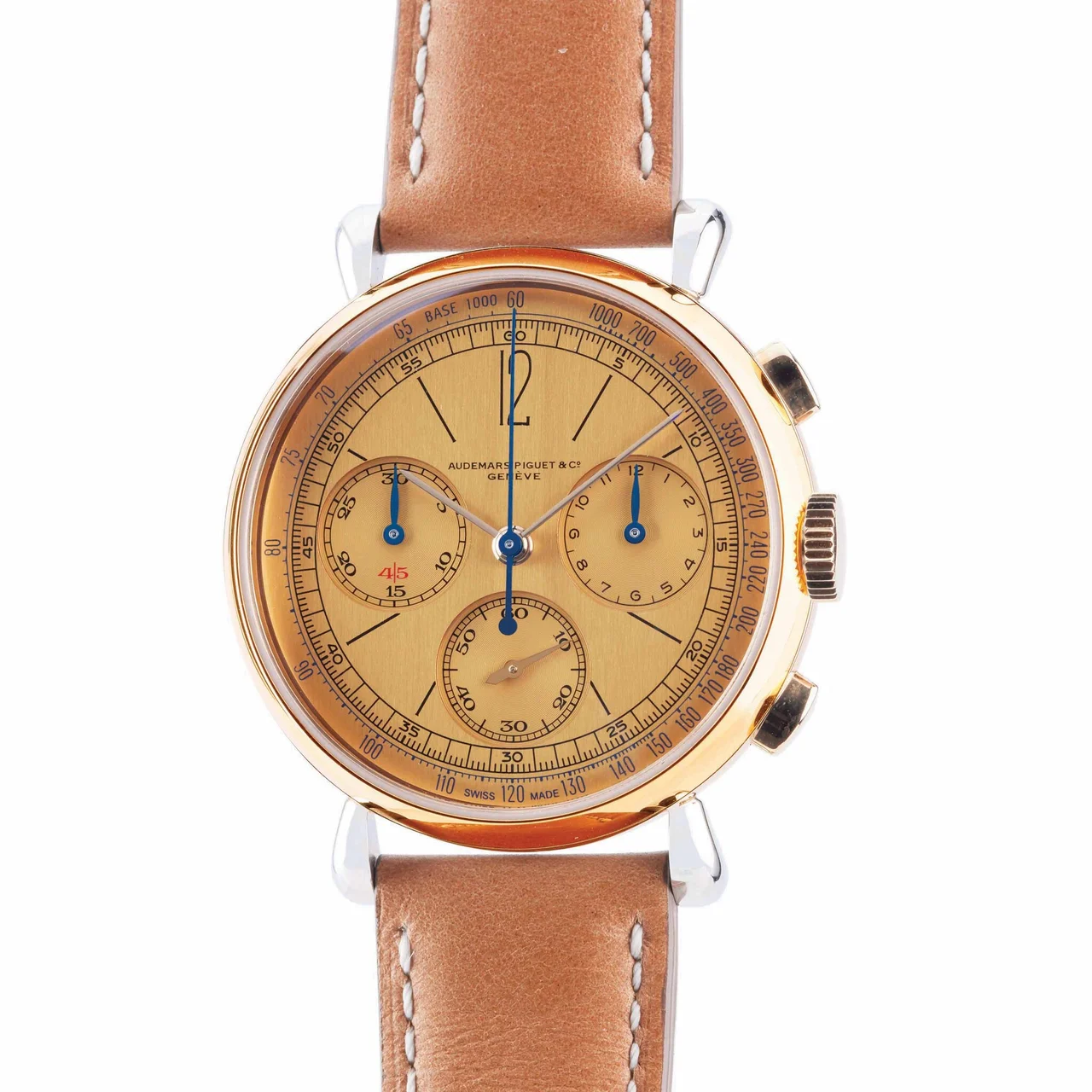Audemars Piguet AUDEMARS PIGUET REF. 26595SR.OO.A032VE.01, [RE] MASTER 01, FLYBACK CHRONOGRAPH, STEEL AND PINK GOLD, LIMITED 500 kol saati