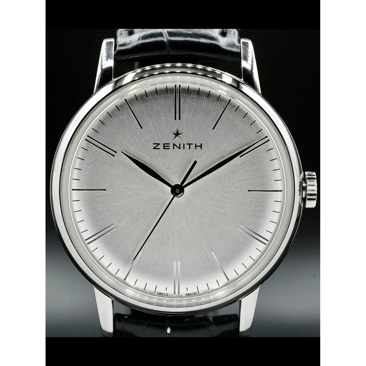 Zenith Elite 42mm Steel Chronograph Silver Dial Automatic 032270615001C493 210000027768 42 mm kol saati