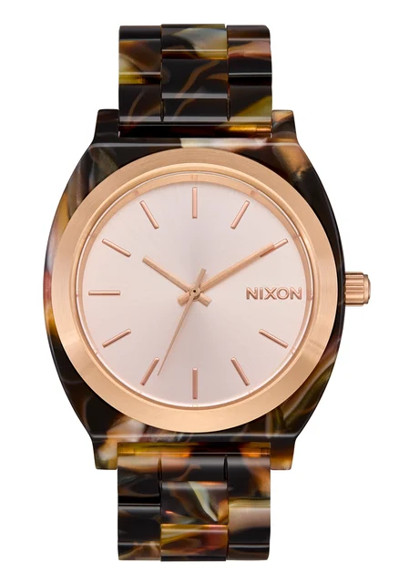 Nixon US Time Teller Acetate - Rose Gold / Pink Tortoise A327-3233-00 kol saati