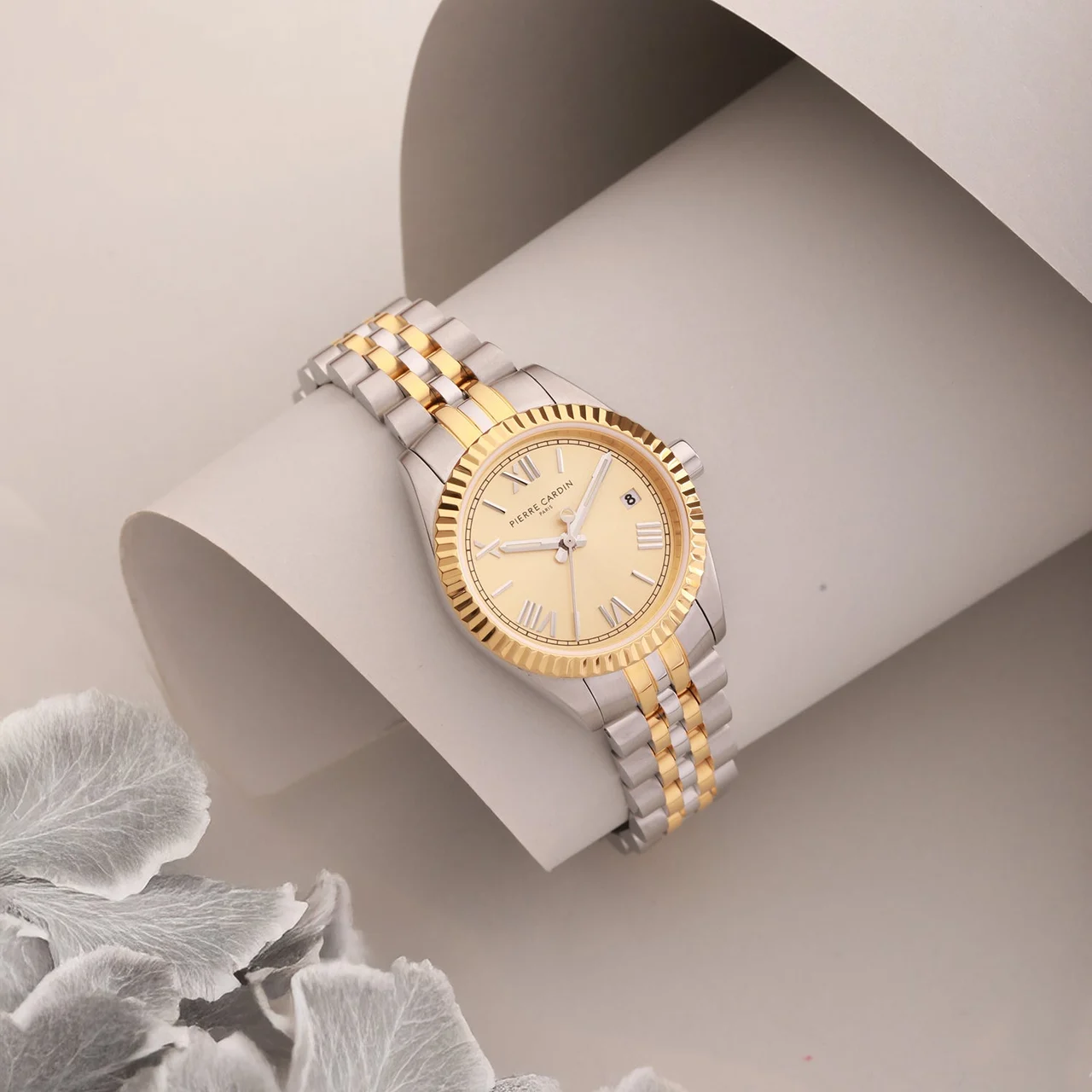 OPERA TIMBRE Timbre 28mm - Twotone Gold and Silver with Twotone Gold and Silver Metal Strap CF.1012.MU.9 28 mm kol saati