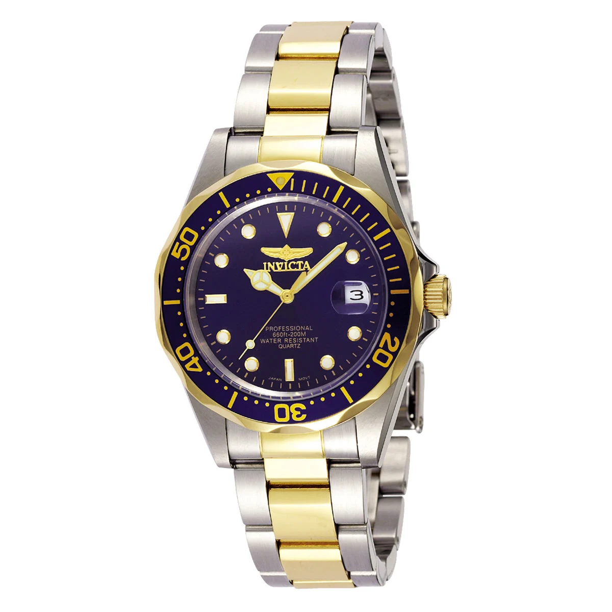 Invicta Pro Diver Watch - 37.5mm, Steel, Gold (8935) 37.5 mm kol saati