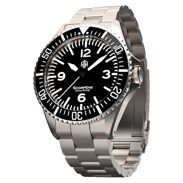 NTH Scorpene Black Hi-Beat Automatic Dive Watch without Date #WW- -SCKN WW-NTH-SCKN kol sa