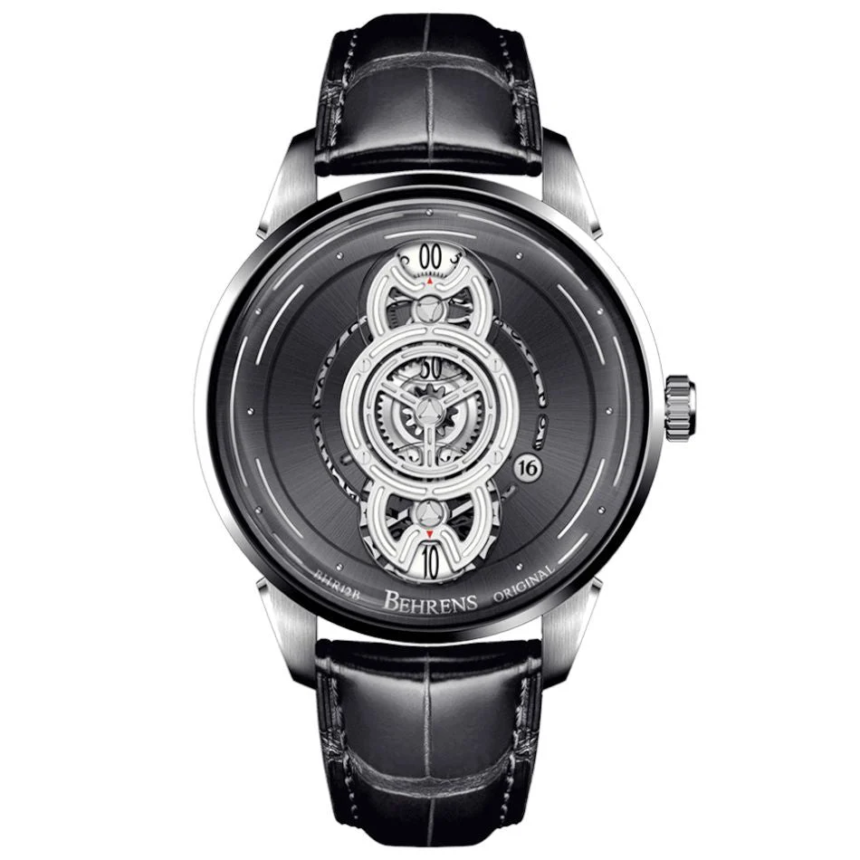 Behrens Interstellar Travel Black BHR012BLK01 kol saati