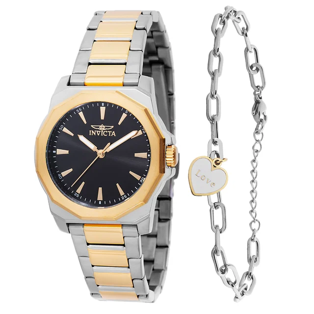Invicta Speedway Coeurlyn Watch - 34mm. Gold, Steel With Bracelet Set (48578) kol saati