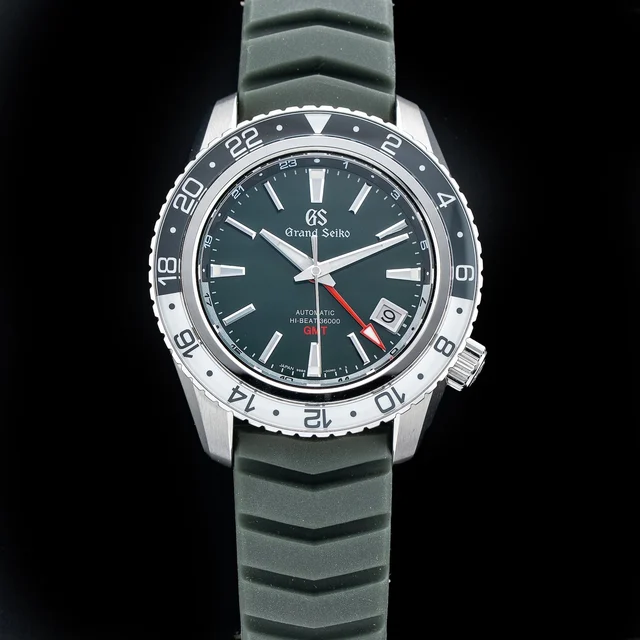 Grand Seiko Sport Hi-Beat GMT Green and White NAP210009N31733 kol saati