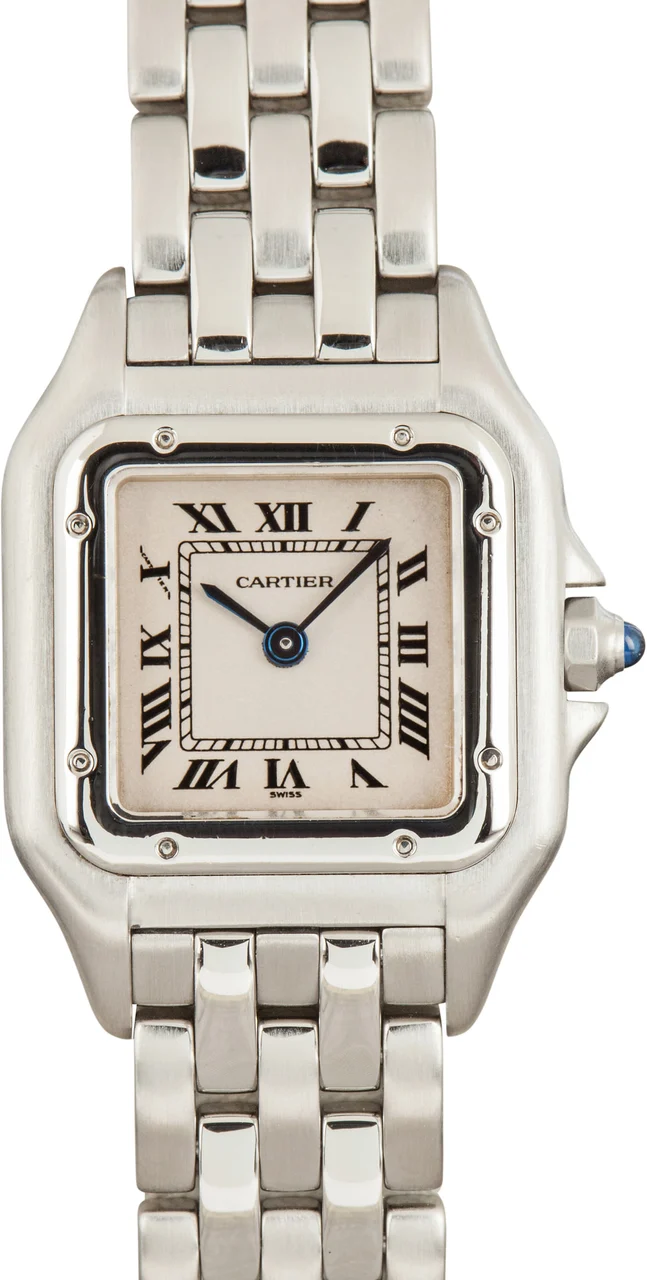 Cartier Panthere Stainless Steel Ivory Dial 1320 22 mm kol saati