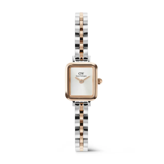 DANIEL WELLINGTON Quadro Mini Arch 3-Link Two Tone Rose Gold DW00100926 kol saati
