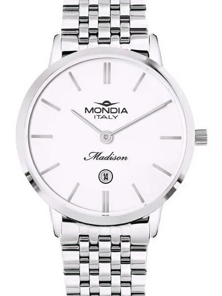 Mondia Madison Quartz Dress Watch with Stainless Steel Bracelet #MI-771-SS-01SL-CM kol saa