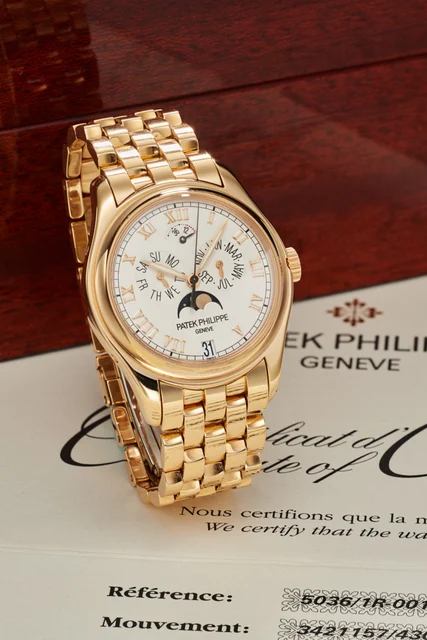 Patek Philippe Annual Calendar, Moon Phases, Power-reserve And Centre-seconds, 18K Pink Go