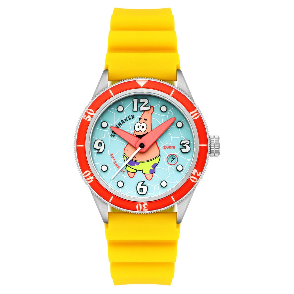 Spinnaker Cahill Automatic SpongeBob SquarePants Timekeeper Limited Edition Blue Dial #SP-5142-02 kol saati