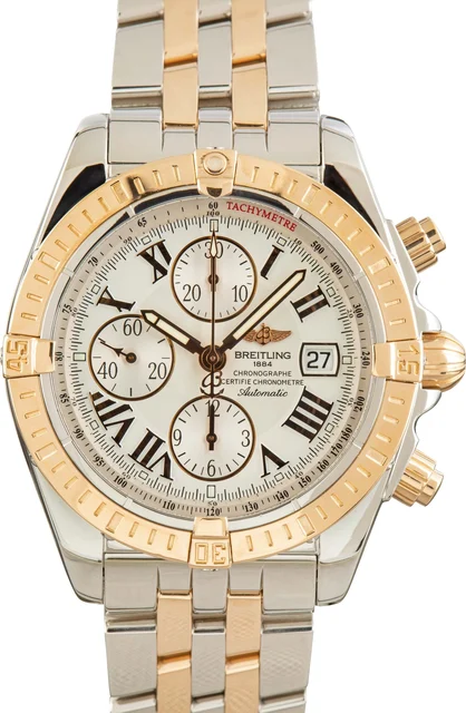 Breitling Chronomat Evolution 44 Silver Dial C13356 kol saati