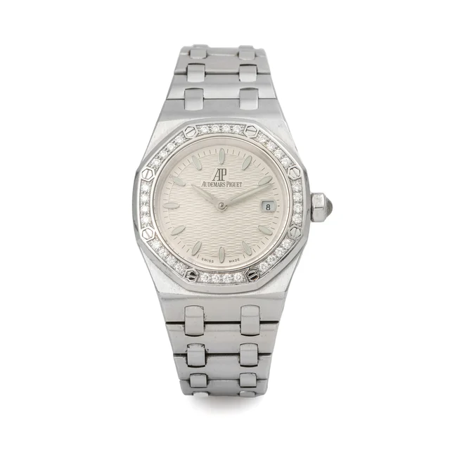 Audemars Piguet AUDEMARS PIGUET, REF. 67601, LADY ROYAL OAK, DIAMOND BEZEL, STEEL kol saat