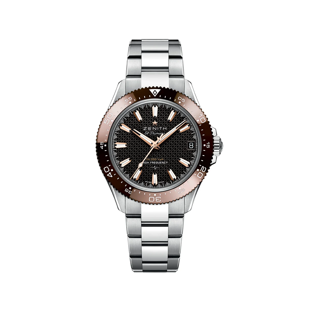 Zenith Chronomaster Solo Sport 40mm - Brown on Bracelet 03.5001.3620/72.M5000 40 mm kol saati