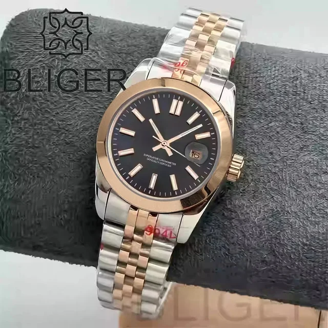 Tandorio Watch BLIGER Two Tone Gold Case Sapphire Japan NH05 Movement 10ATM 12000047485106