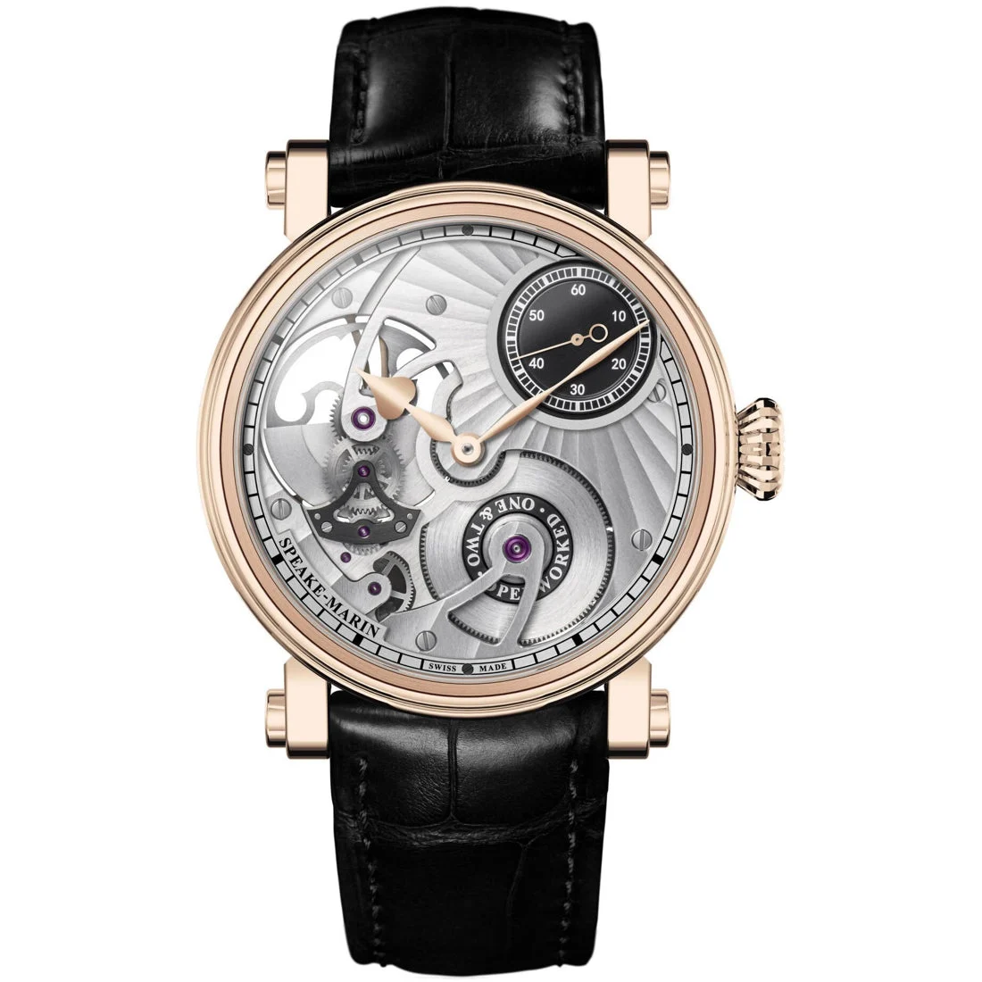 Speake-Marin OpenWorked Rose Gold 38mm 423813330 38 mm kol saati