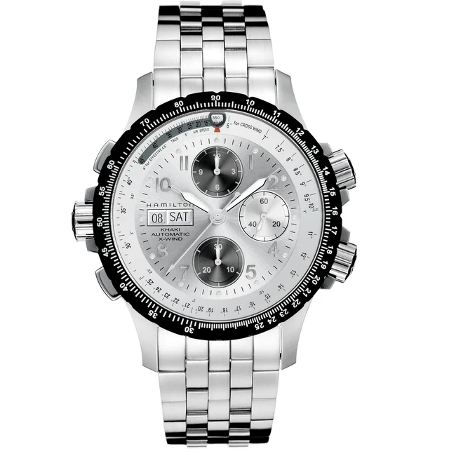 Hamilton Khaki Aviation Khaki X Wind Auto Chrono H77626153 kol saati