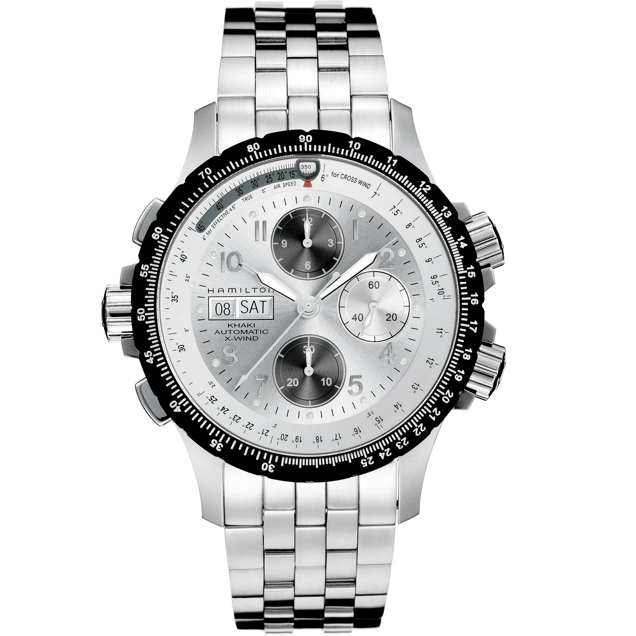 Hamilton Khaki Aviation Khaki X Wind Auto Chrono H77626153 44 mm kol saati
