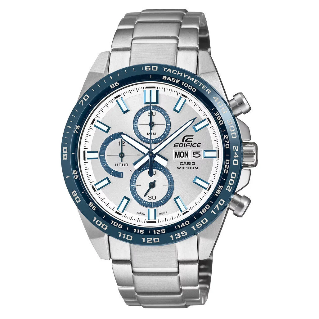Casio Edifice 12 Hour Chronograph Watch #EFR-574DE-7AV kol saati