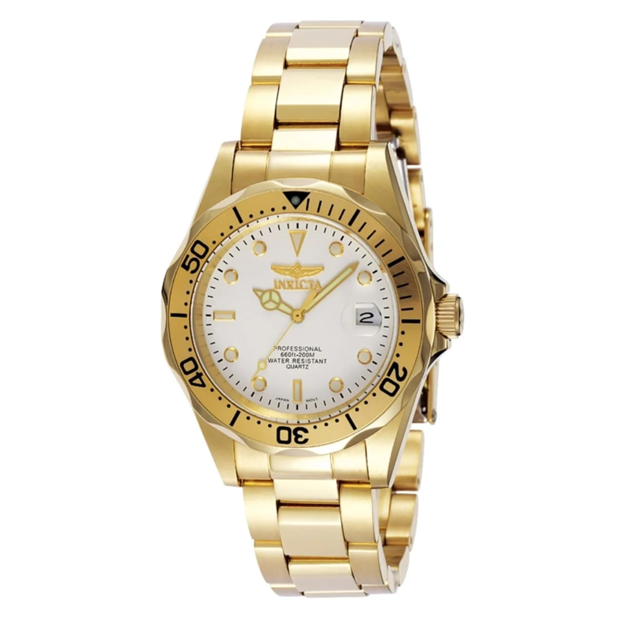 Invicta Open Box Pro Diver Watch - 37.5mm, Gold (AIC-8938OB) 37.5 mm kol saati