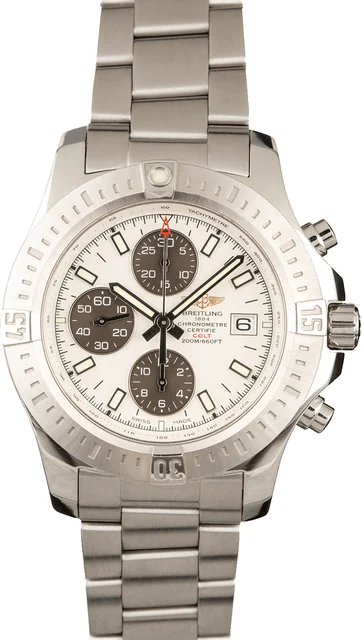 Breitling New Colt Chronograph Stainless Steel Silver Dial A1338811/G804 kol saati