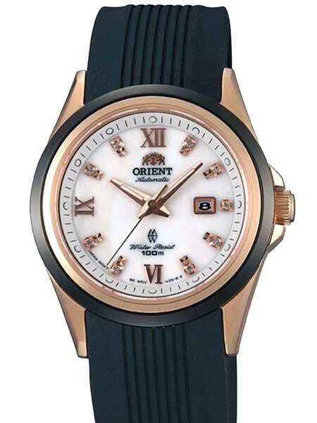 Orient GEM Automatic Watch with Sapphire Crystal and Sparkling Crystals on the Dial #NR1V002W 32 mm kol saati