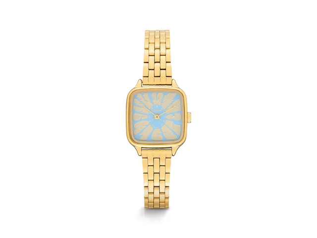 Komono Kate Estate Flower Gold Sky KOM-W4214 kol saati