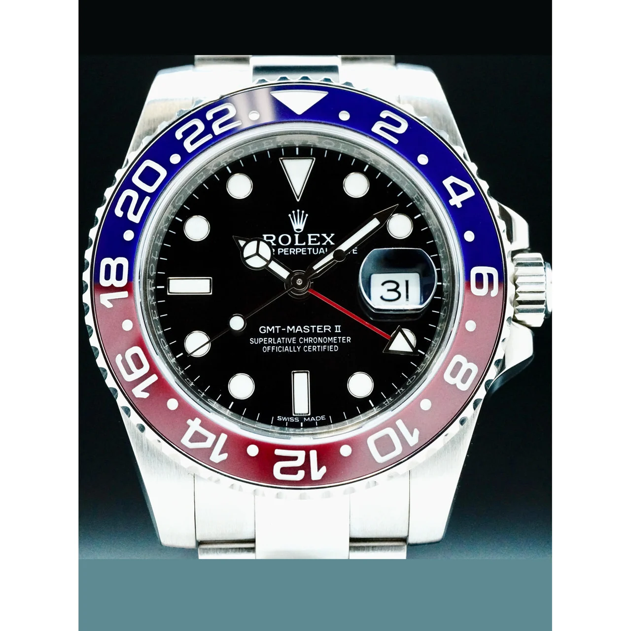 Rolex Pepsi White Gold 210000075028 40 mm kol saati