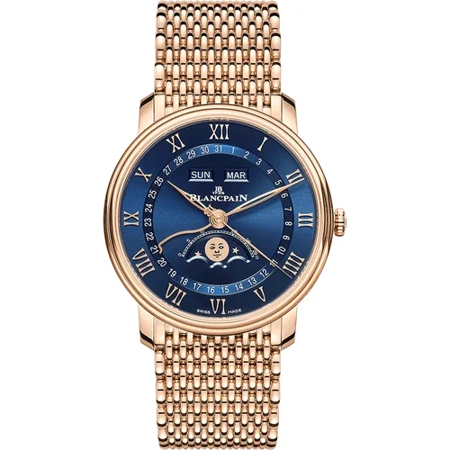 Blancpain Villeret Quantième Complet 6654 3640 MMB 40 mm kol saati
