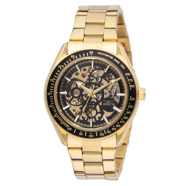 Invicta Open Box Objet D Art Automatic Watch - 43mm. Gold (AIC-49502) kol saati