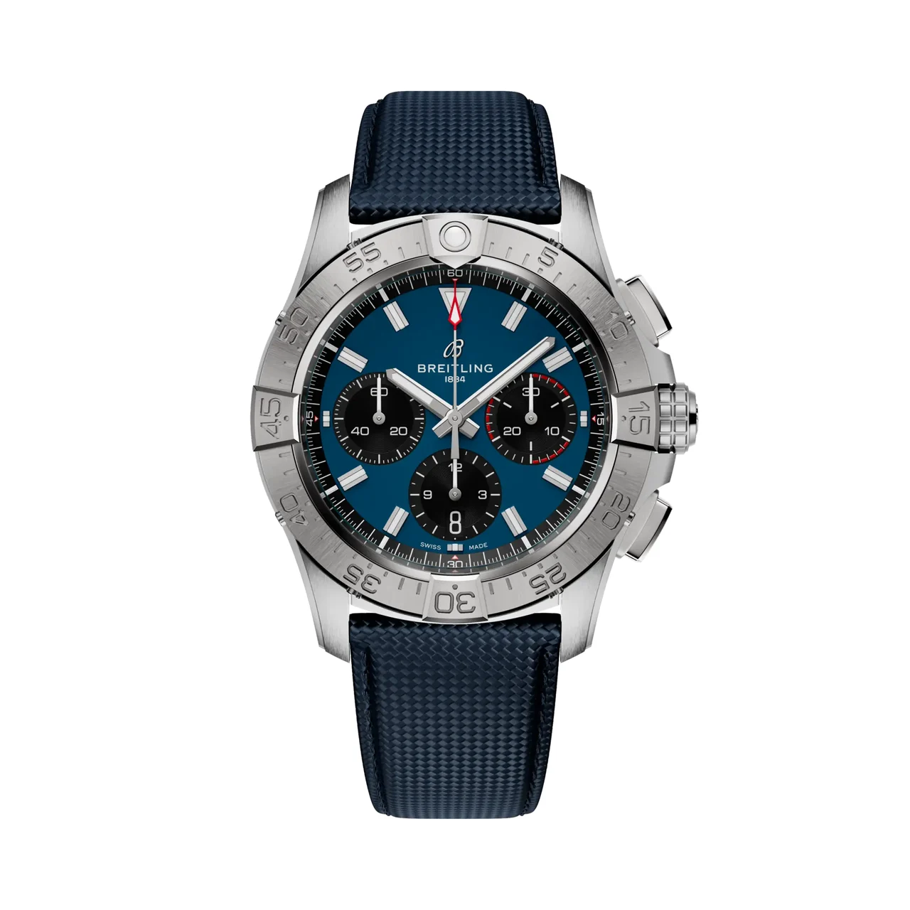 Breitling Avenger B01 Chronograph 42 Blue Dial & Strap AB0146101C1X1 42 mm kol saati