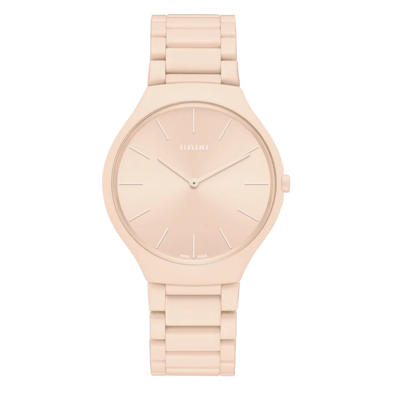 Rado True Thinline Les Couleurs™ Le Corbusier Pale sienna 32123 R27097672 39 mm kol saati