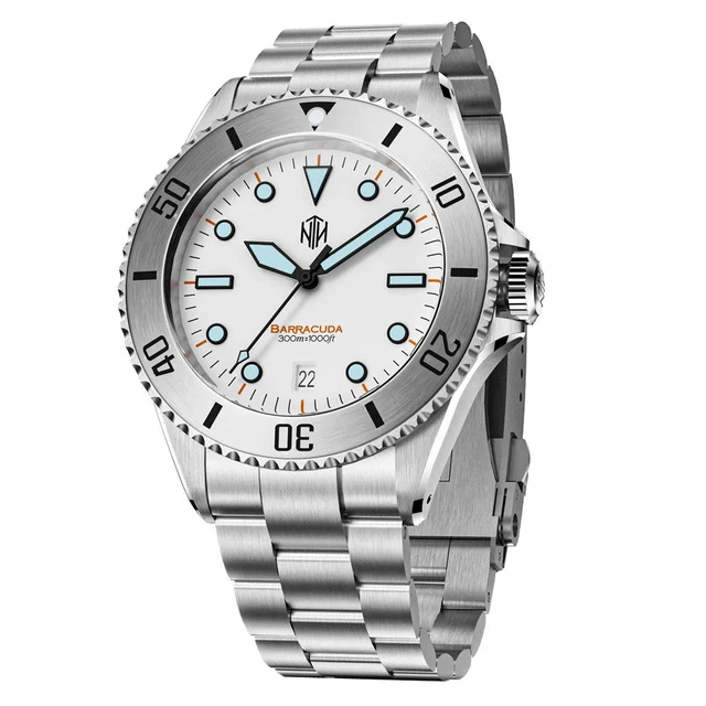NTH Polar White Hi-Beat Automatic Dive Watch with Date #WW- -BPWD WW-NTH-BPWD kol saati