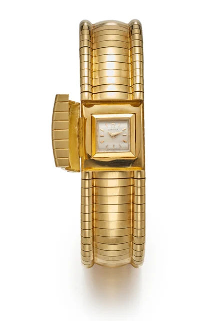 OMEGA OMEGA REF. 8029, CONCEALED DIAL, “CONSTALLATION”-TYPE BRACELET; 18K YELLOW GOLD kol