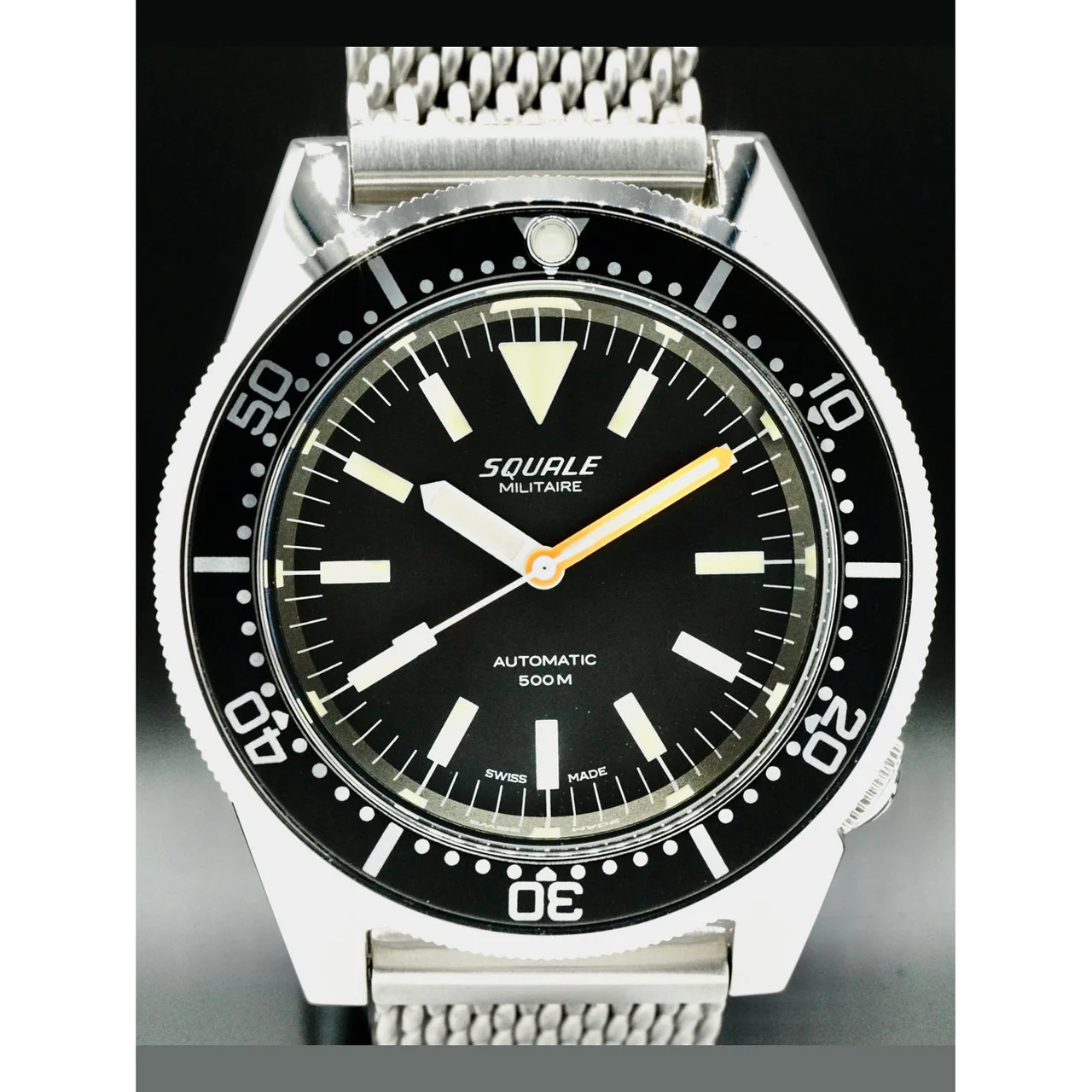 Squale Militare Polished Steel on Bracelet 210000018618 41 mm kol saati