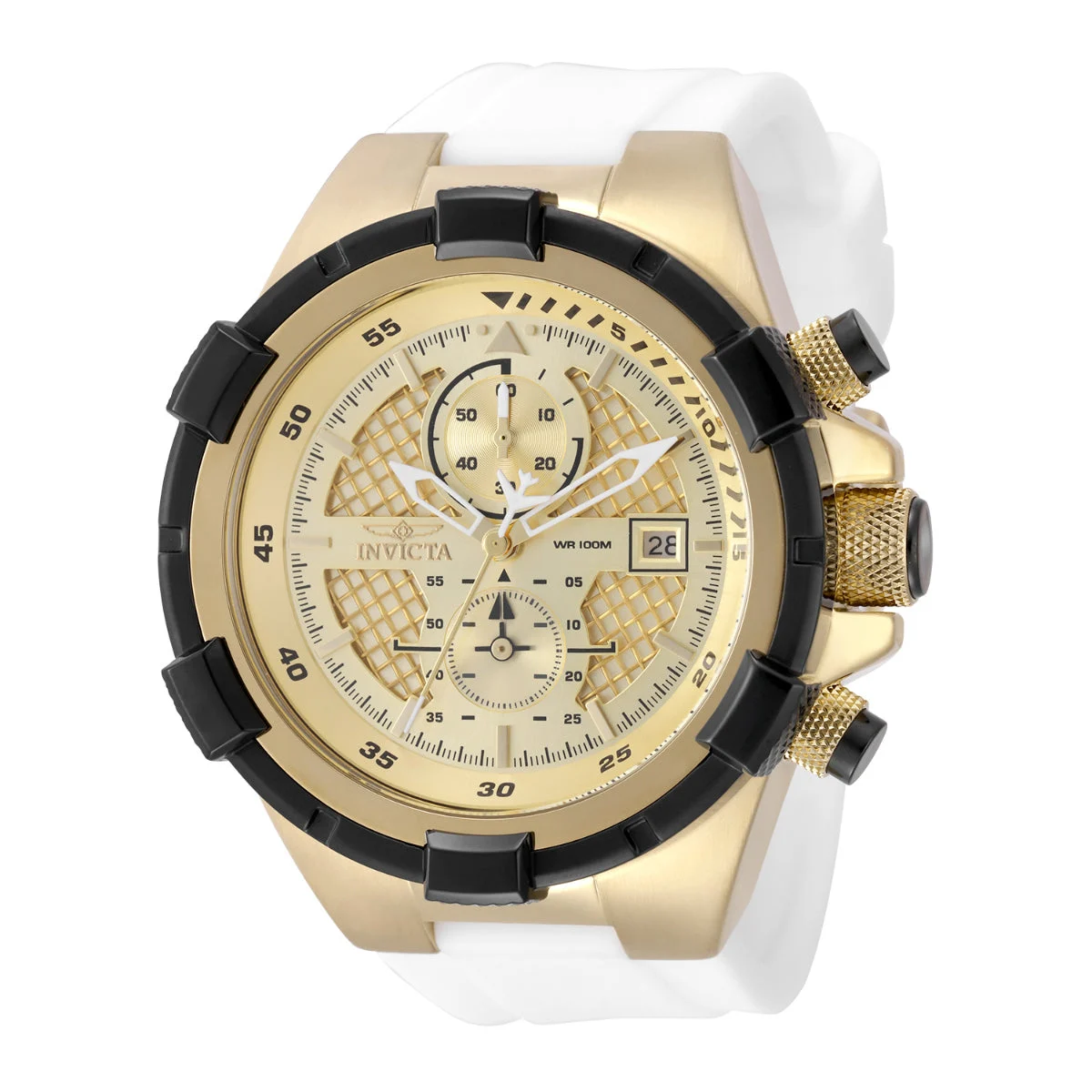 Invicta Aviator JetFrame Watch - 50.5mm, White (50122) 50.5 mm kol saati