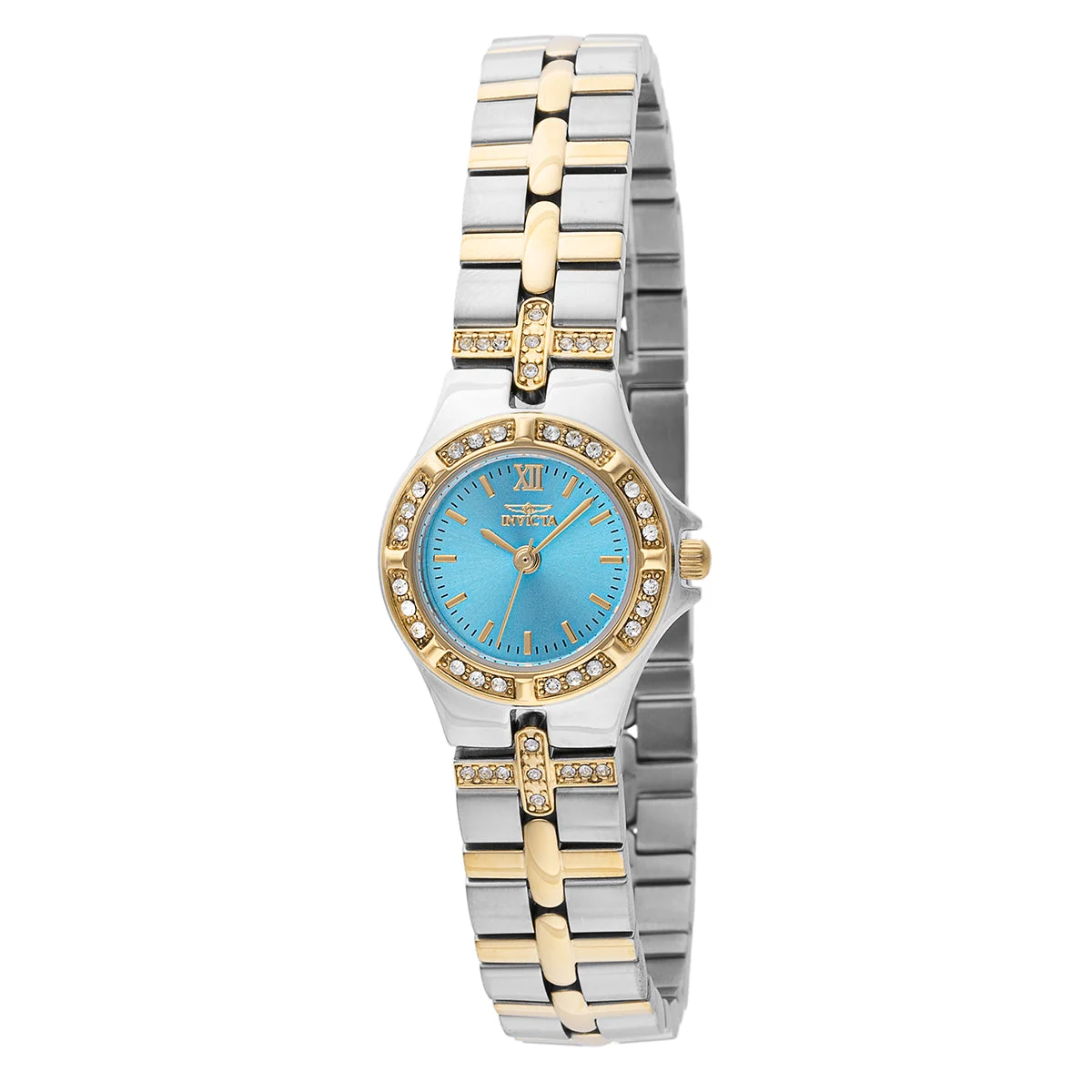 Invicta Wildflower Ferryn Swiss Ronda 763 Caliber Watch - 21.5mm, Gold, Steel (45873) kol saati