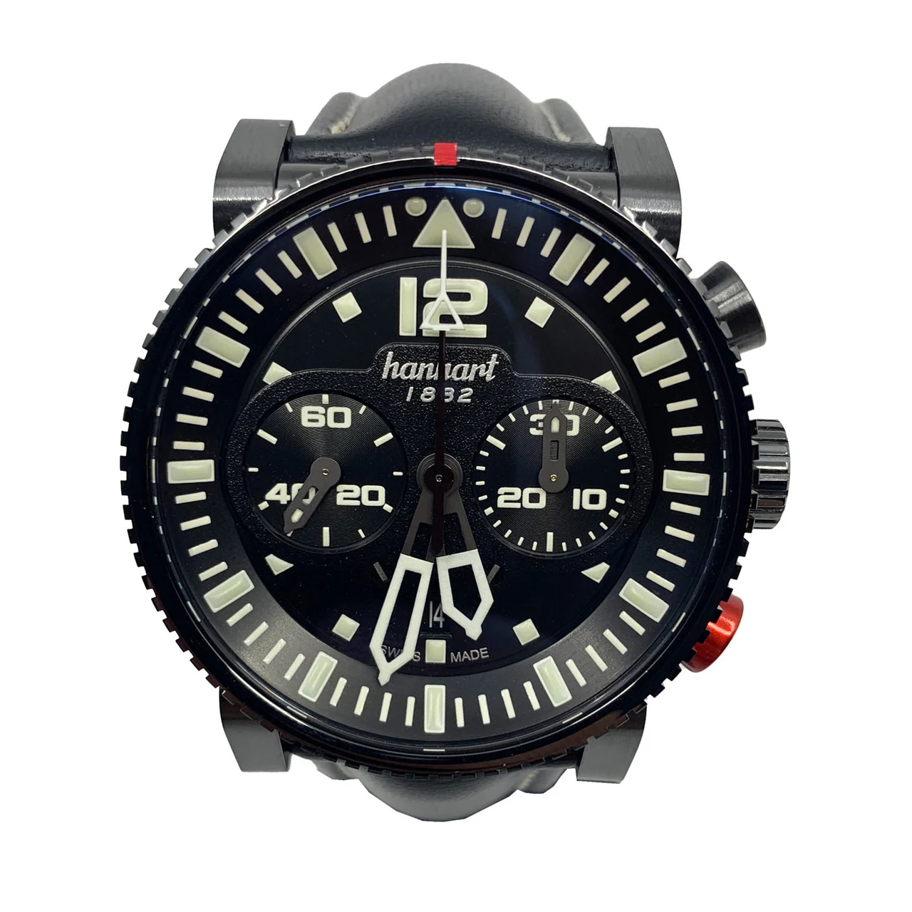 Hanhart Primus Pilot Dark HPP09.5 CSNCZ269 44 mm kol saati