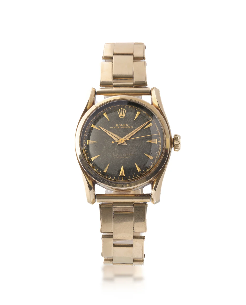 Ref. 6084 Oyster Perpetual Bombay, 14K Yellow Gold kol saati