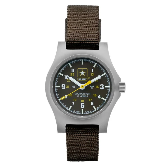 Marathon Army Mechanical Hand Winding General Purpose Mechanical Watch #WW194003SS-US-Army