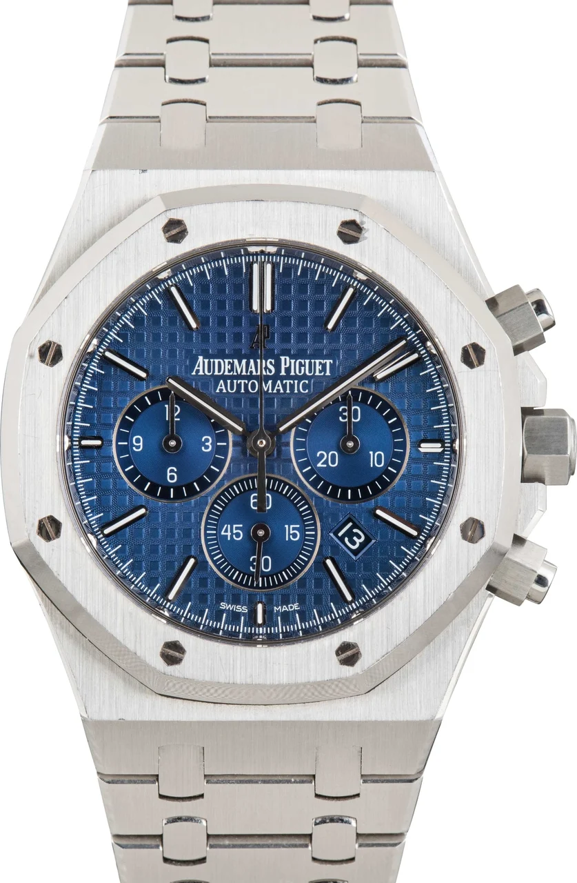 Audemars Piguet Royal Oak Chronograph Blue Dial 26320ST.OO.1220ST.03 kol saati