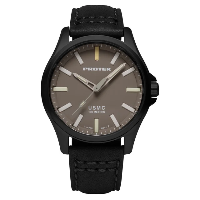 Protek Titanium Field Watch 3100 USMC Series with Tritium T100 Tubes and Sand Dial #PT3106