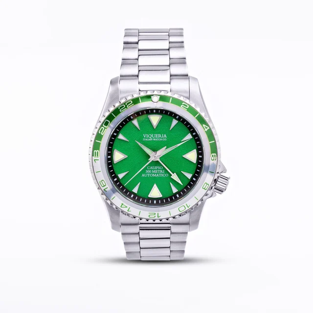 Viqueriawatches Calipso GMT – Tuscan Green kol saati